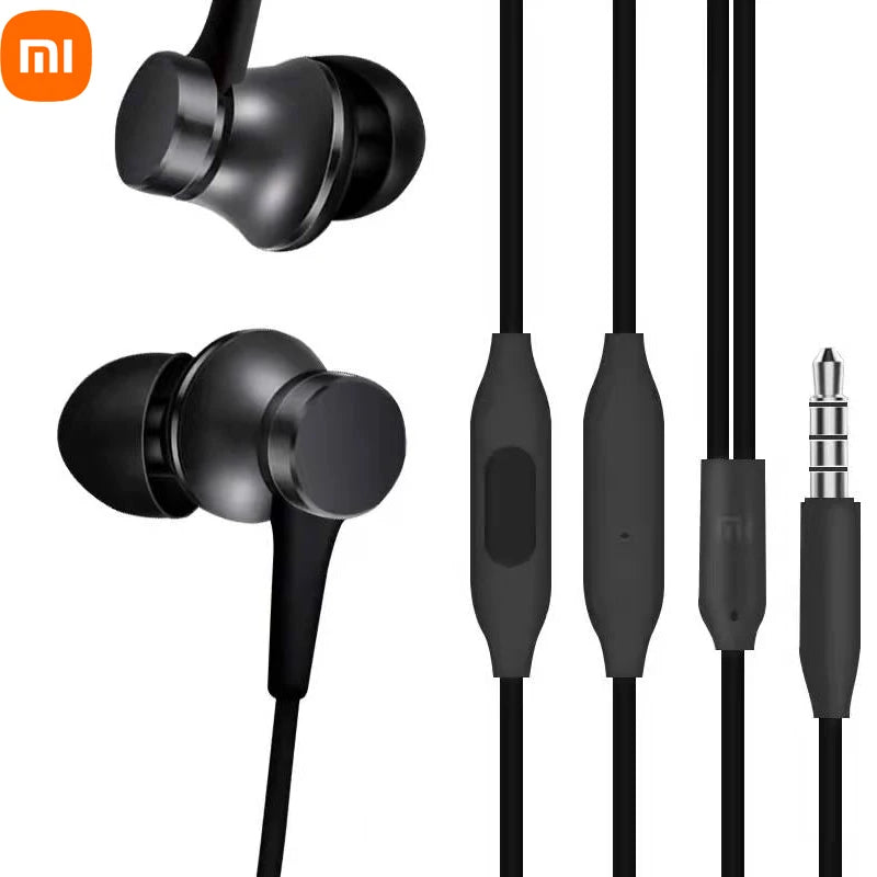 Original Xiaomi Piston 3 in-Ear Headphones Sport Headset Bass Wired 3.5MM Earphone HiFi Stereo Game Earbuds with Mic
